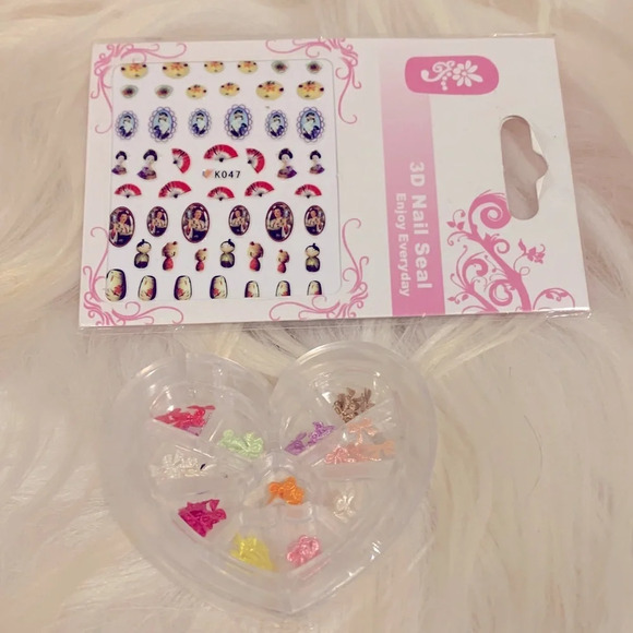Other - NAIL 3D ART Decals Bows and Geisha Theme Stickers